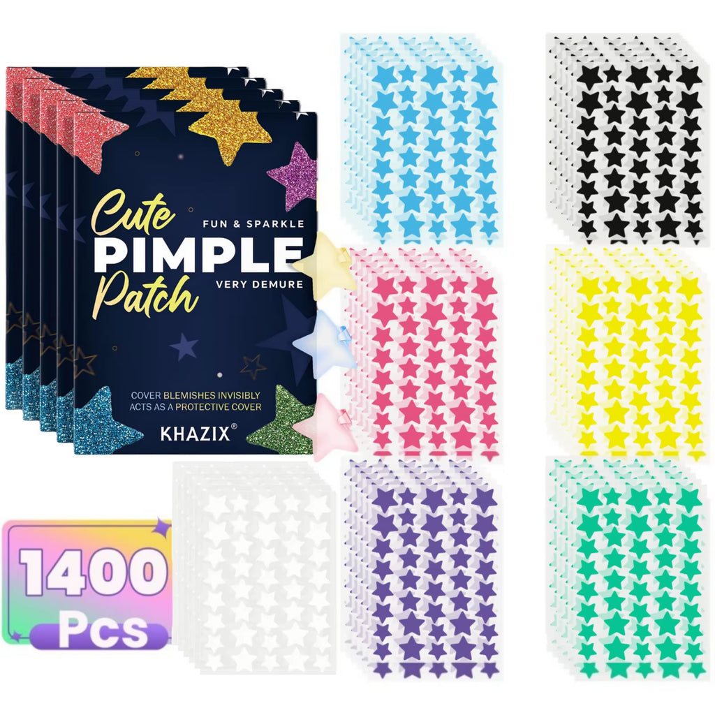 1400 Pieces of Multi-Color Star Acne Patches, Facial Acne Patches, Concealer Acne Patches, and Pimples Patches, Ultra-Thin