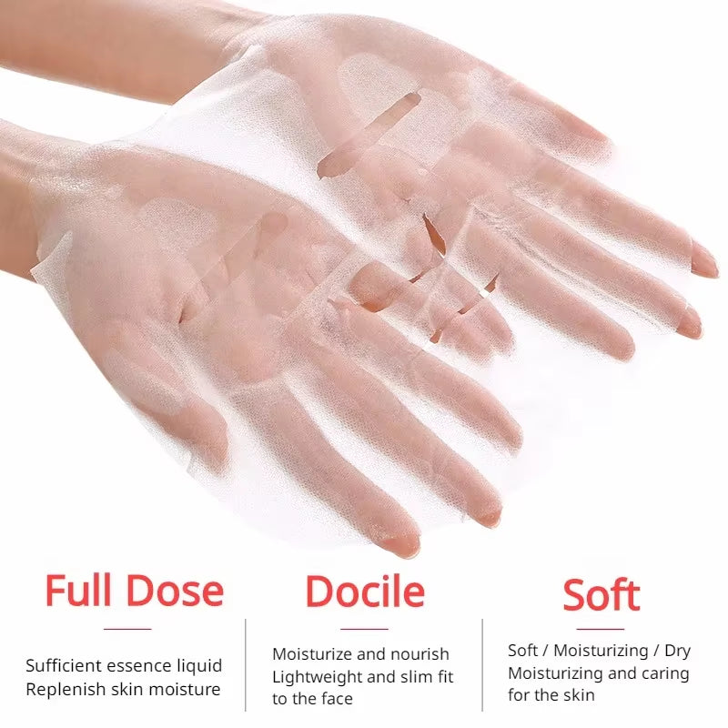 BIOAQUA Pomegranate Facial Mask Improved Drying Moisturizing Aloe Shrinking Pore Honey Moisturizing Cucumber Facial Mask