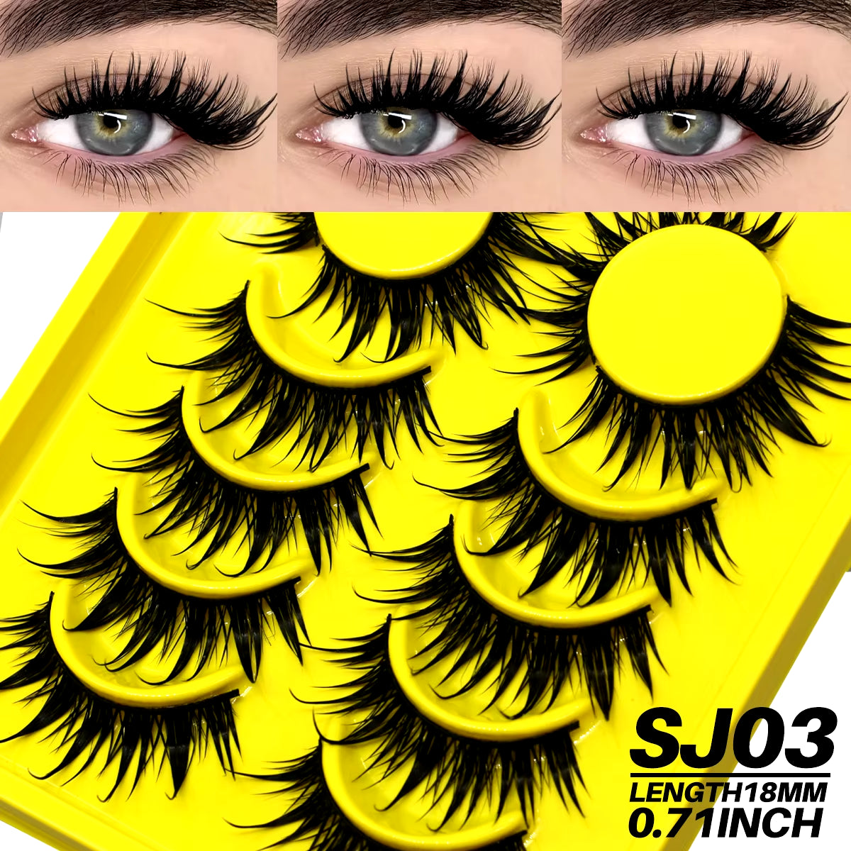 New Natural Manga Lashes Soft False Eyelashes Look like Mink False Eyelashes Wispy Manga Eyelashes Extension Makeup