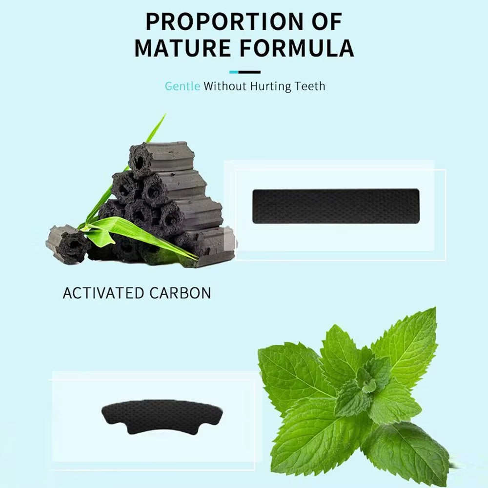 14Pcs/Box Teeth Whitening Strip Charcoal Teeth Whitening Strips Remove Coffee Tea Stains Tooth Whitening Kit Dental Bleaching