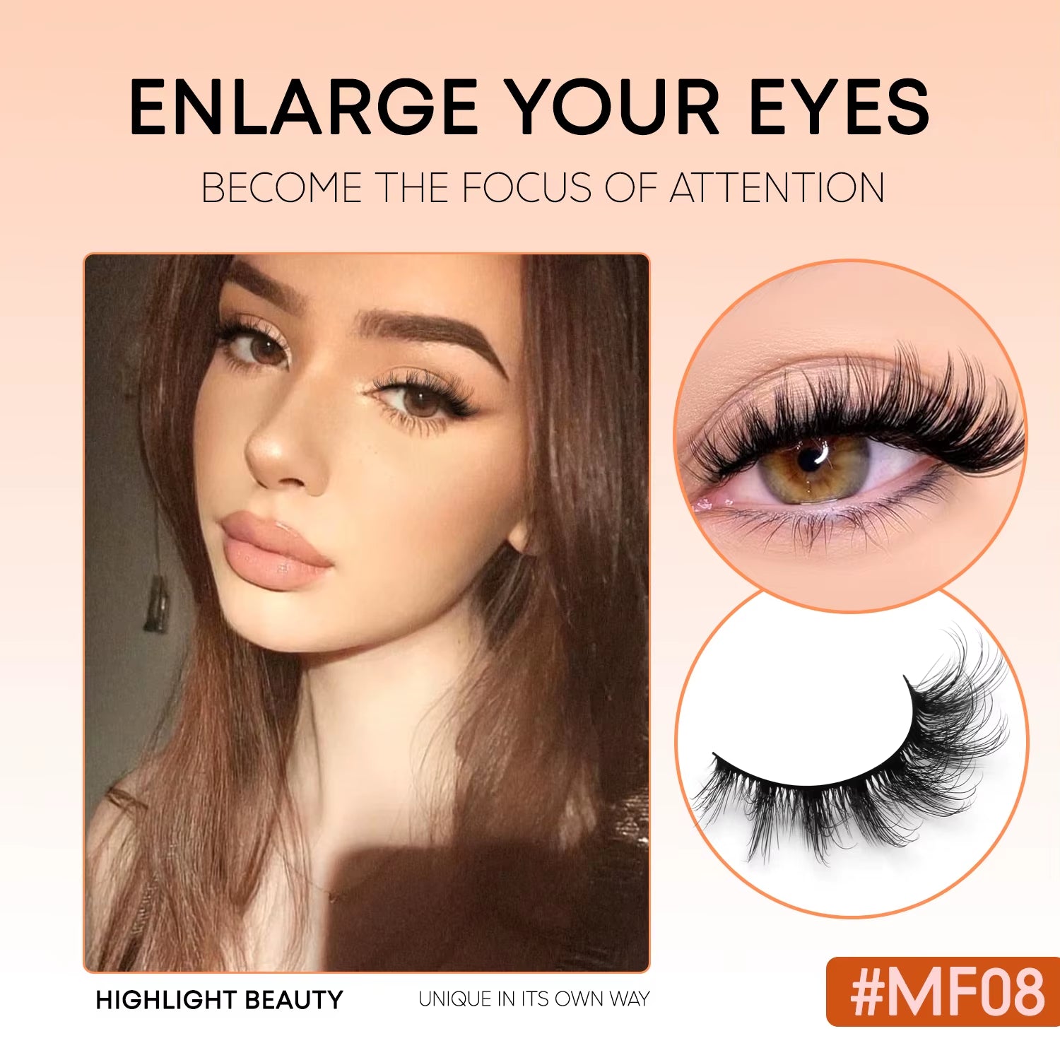 VELTRINAY Cat Eye Lashes False Lashes 3D Faux Mink Lashes Fluffy Volume Strip Lashes Cat Eyelashes Lashes Fake Eyelashes Makeup