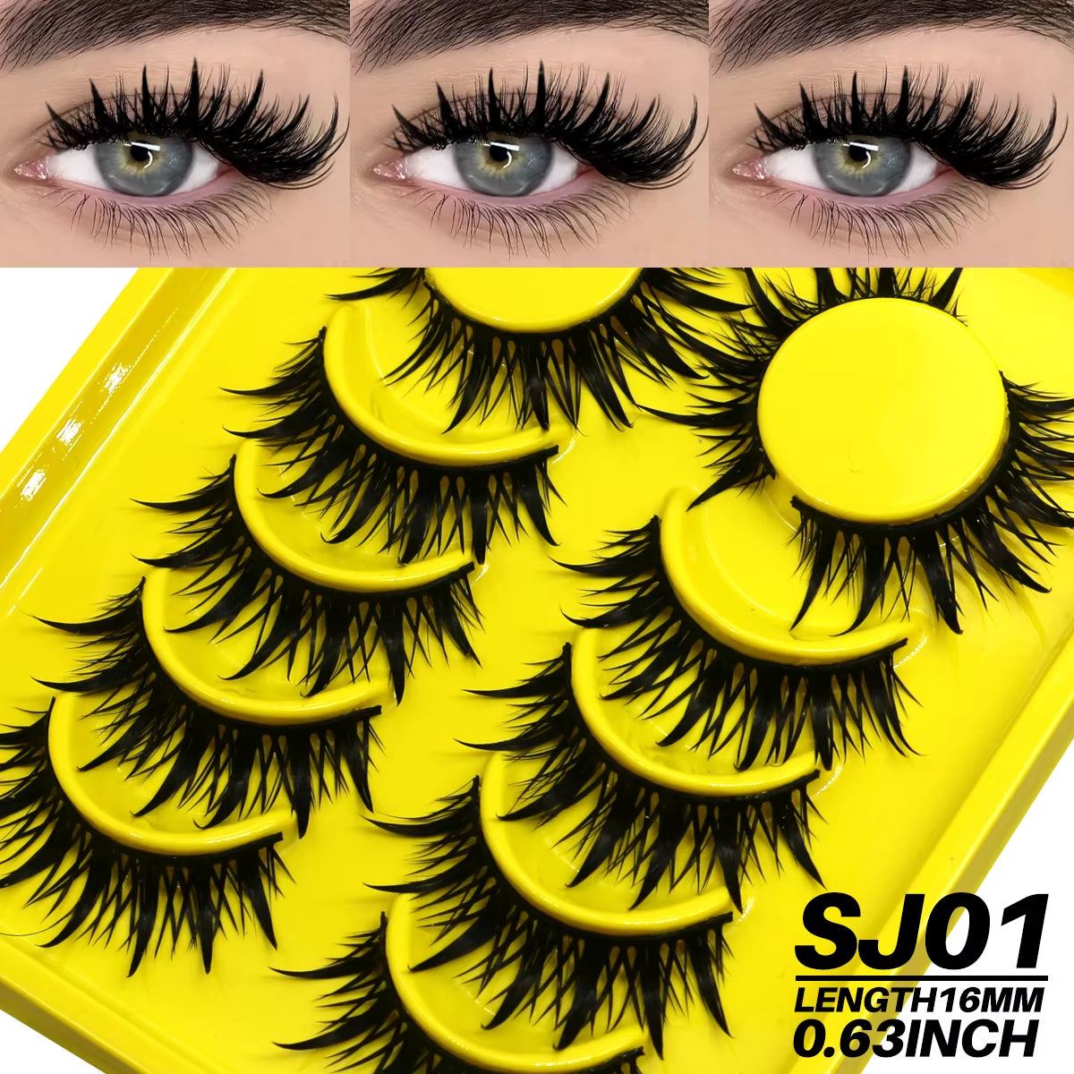 New Natural Manga Lashes Soft False Eyelashes Look like Mink False Eyelashes Wispy Manga Eyelashes Extension Makeup