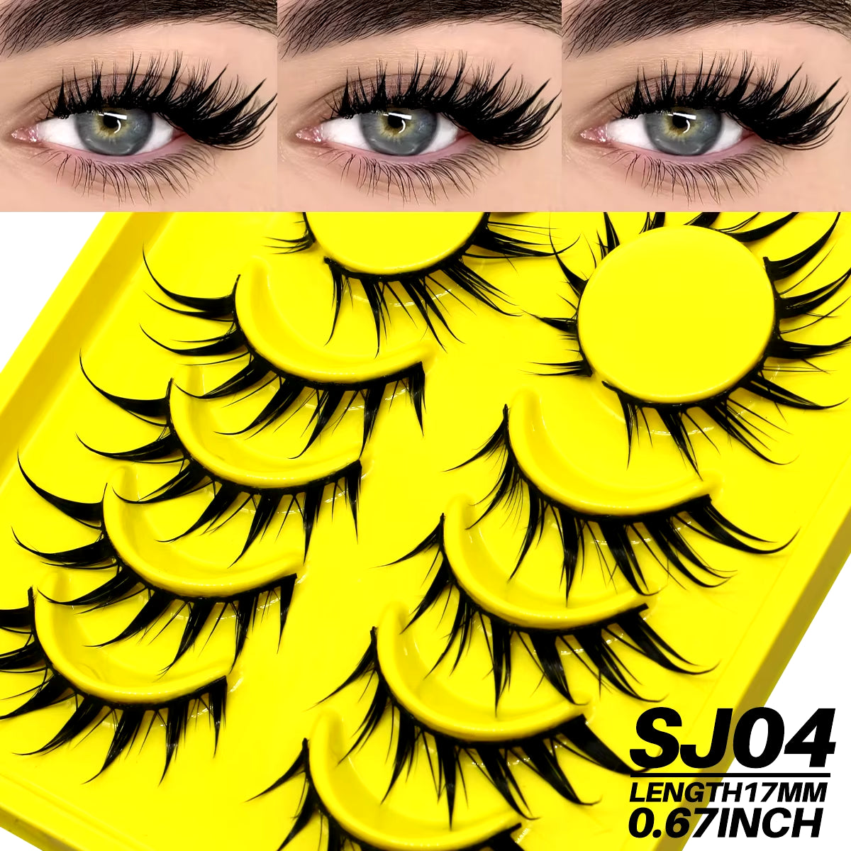 New Natural Manga Lashes Soft False Eyelashes Look like Mink False Eyelashes Wispy Manga Eyelashes Extension Makeup