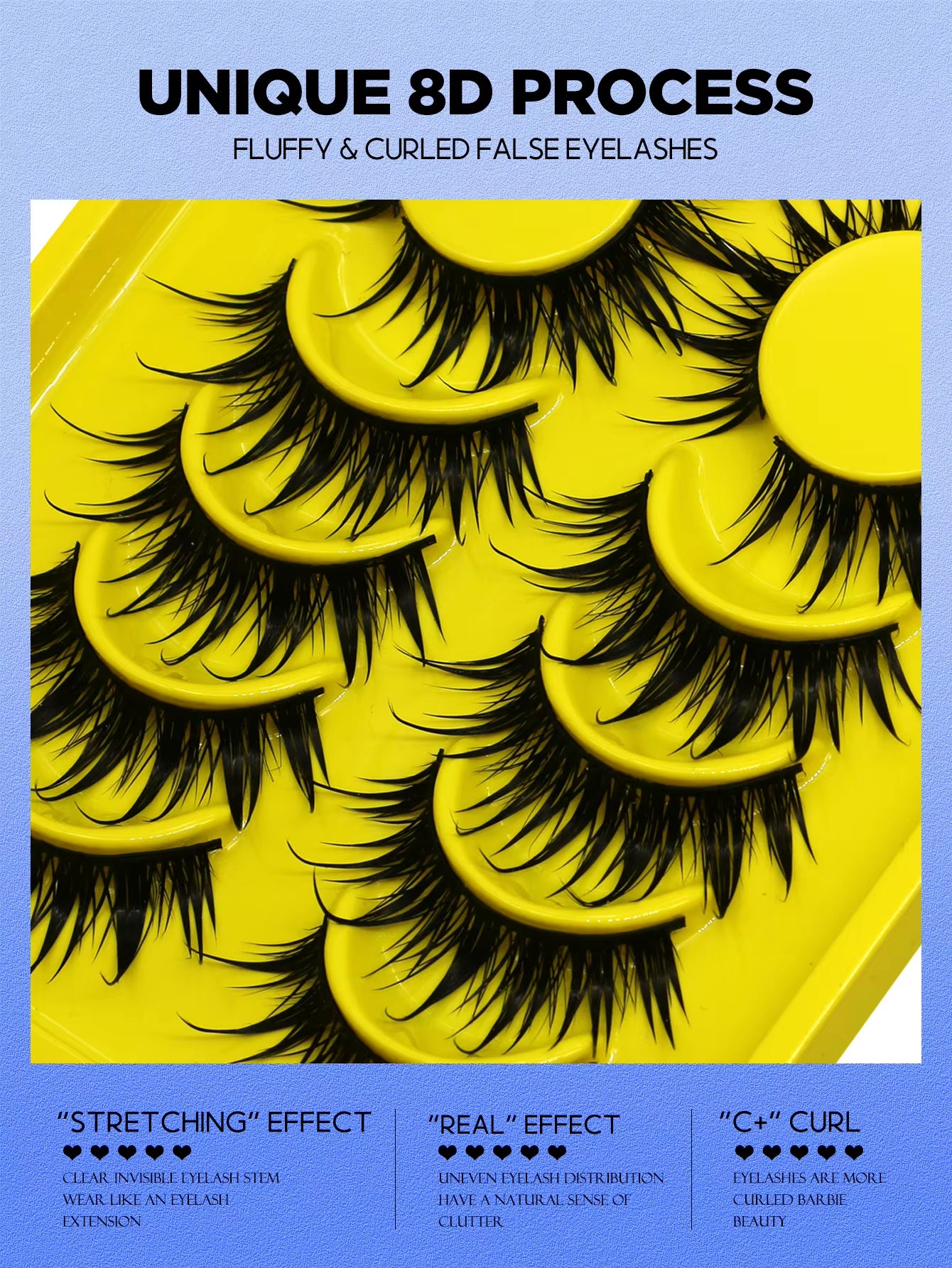 New Natural Manga Lashes Soft False Eyelashes Look like Mink False Eyelashes Wispy Manga Eyelashes Extension Makeup