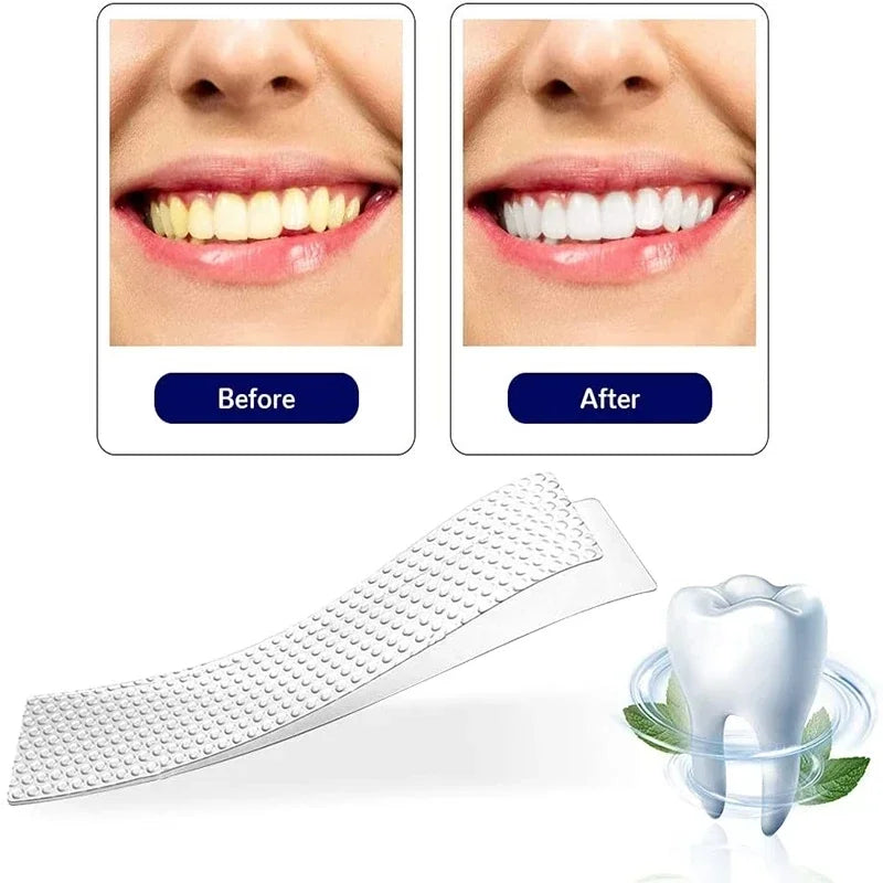 5D Whitening Teeth Stickers 7/14 Pairs Gel Whitening Strips Stain Removal Oral Hygiene Care Strip Dental Bleaching Tools Teeth