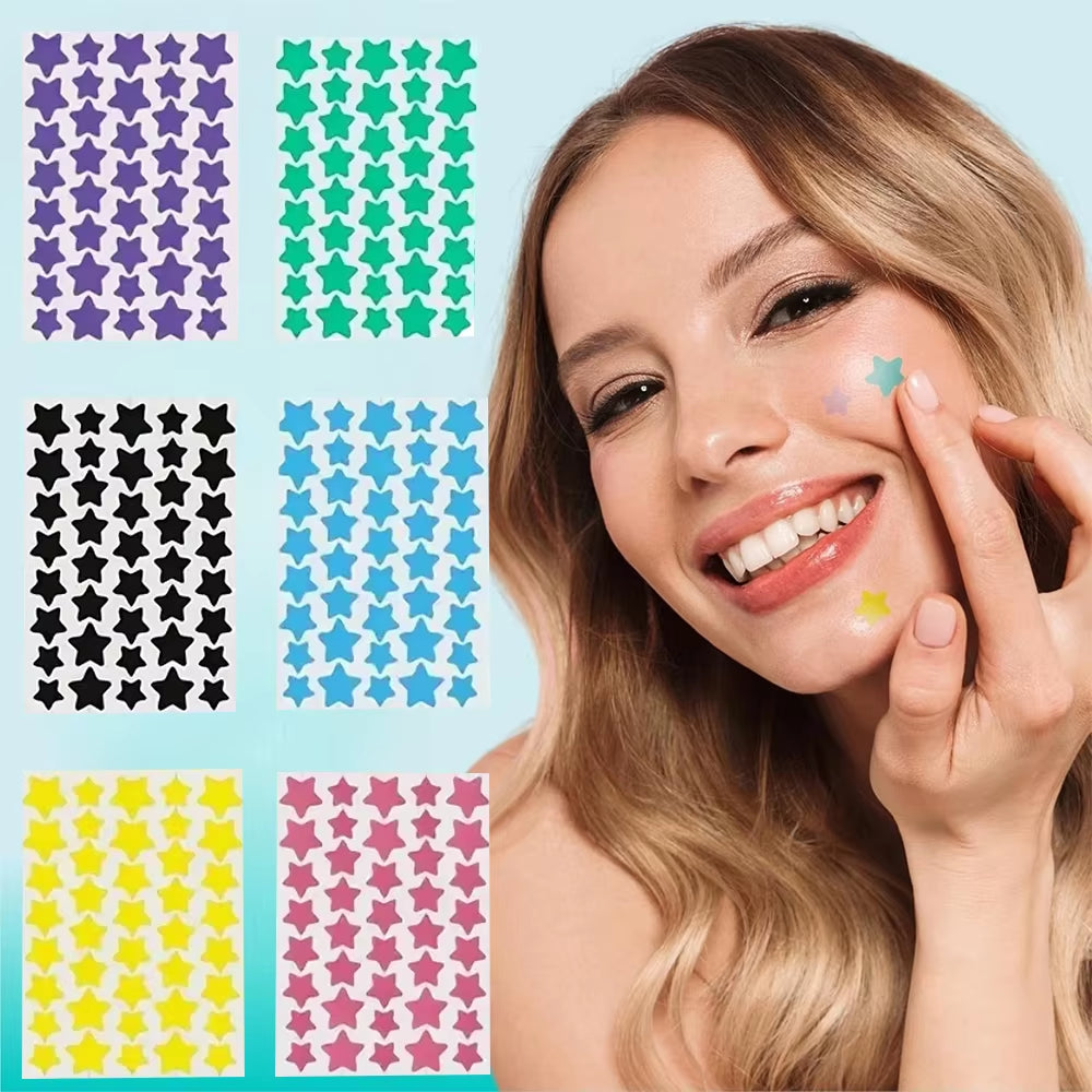 240 Pieces of Multi-Color Star Acne Patches, Facial Acne Patches, Concealer Acne Patches, and Pimples Patches, Ultra-Thin