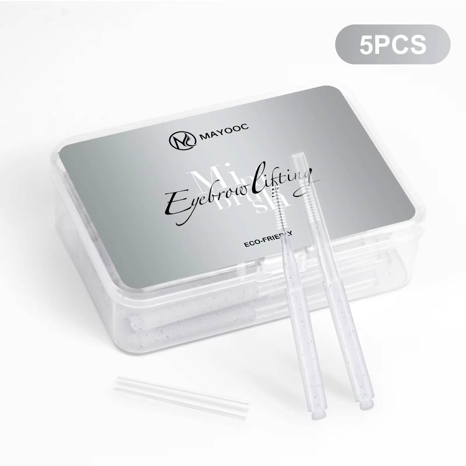 MAYOOC Mini Eyebrow Brush Brow Perm Brush Disposable Brow Lifting Brushes Bendable Micro Eyelash Brush Applicators Tools