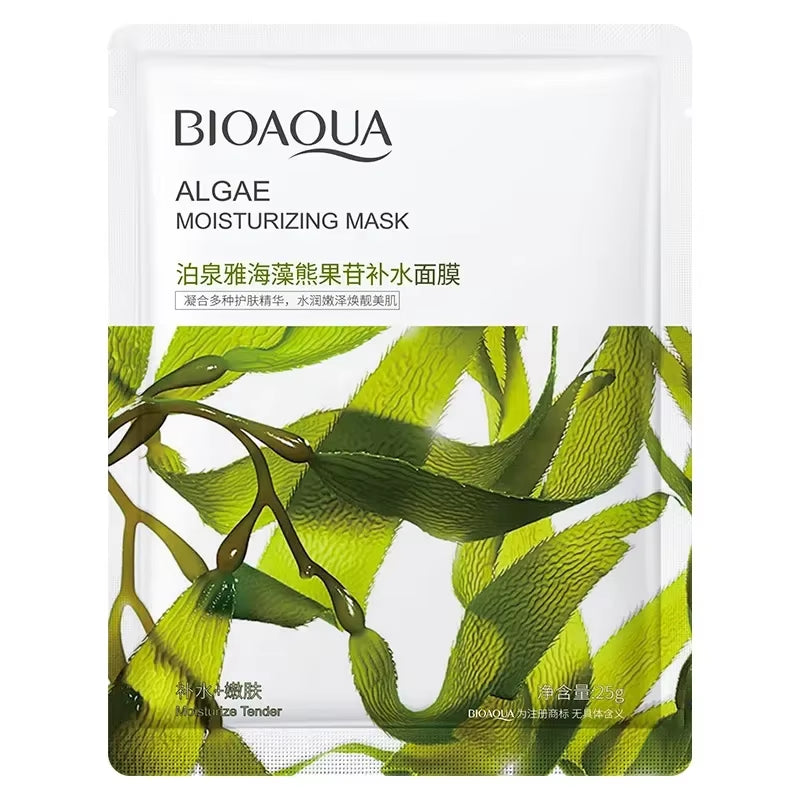 BIOAQUA Pomegranate Facial Mask Improved Drying Moisturizing Aloe Shrinking Pore Honey Moisturizing Cucumber Facial Mask